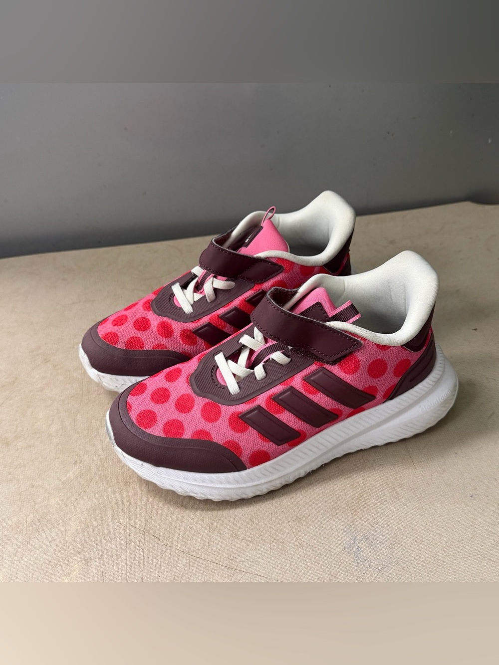 Adidas Pink Purple Sneakers Size US 2